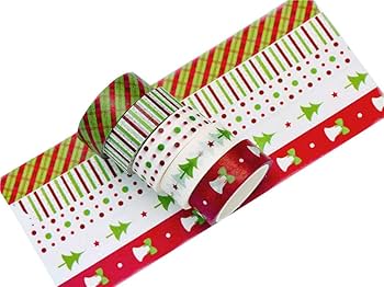 Amazon | PBM 10巻 かわいいクリスマスデザインのマスキングテープ